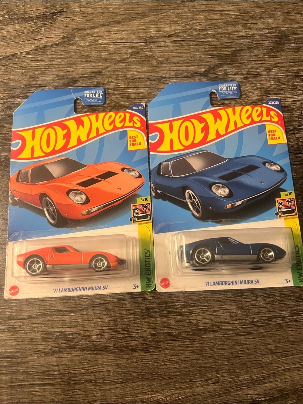 Hot Wheels Lamborghini Miura SV Bundle – 2 Car Lot – New on Card